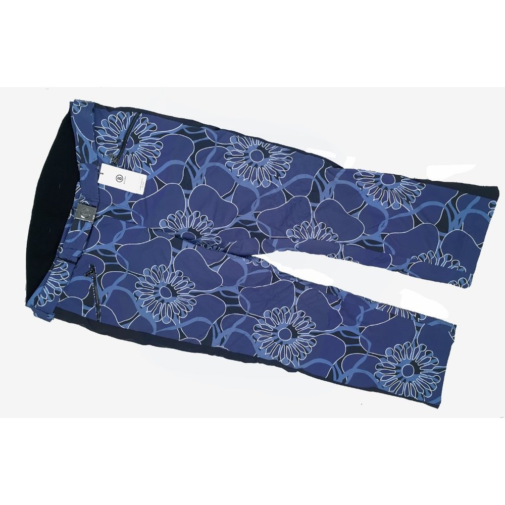 NEW $1199 Bogner Mageli Womens Ski Pants! US 16 e 46 XXL Blue Floral Design